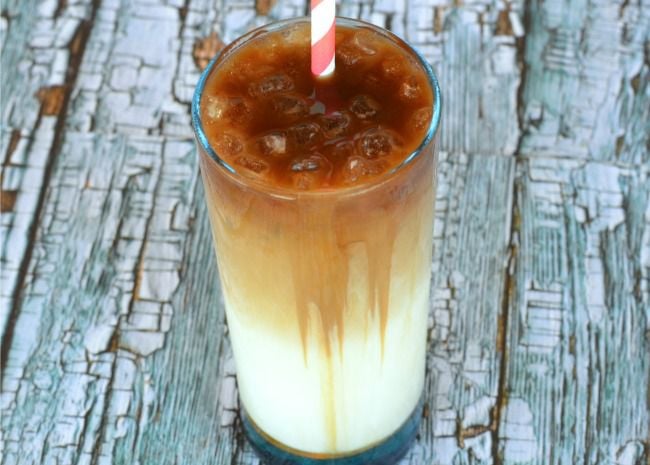 Refreshing iced coffee